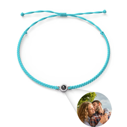 Pulsera personalizada con foto en círculo